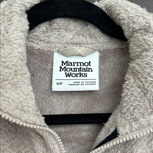 Marmot Women’s Cream Sherpa Fleece Jacket Full Zip Size S - Picture 2 of 5